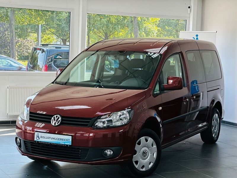 Gebraucht VW Caddy Maxi 105 PS (77 kW) 2012 Rot Van / Kleinbus