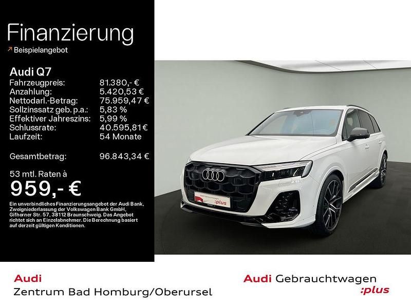 Gletscherweiß metallic Gebraucht 2024 Audi Q7 S-Line SUV | 81.380 € (Fairer Preis) - Bild 1/4