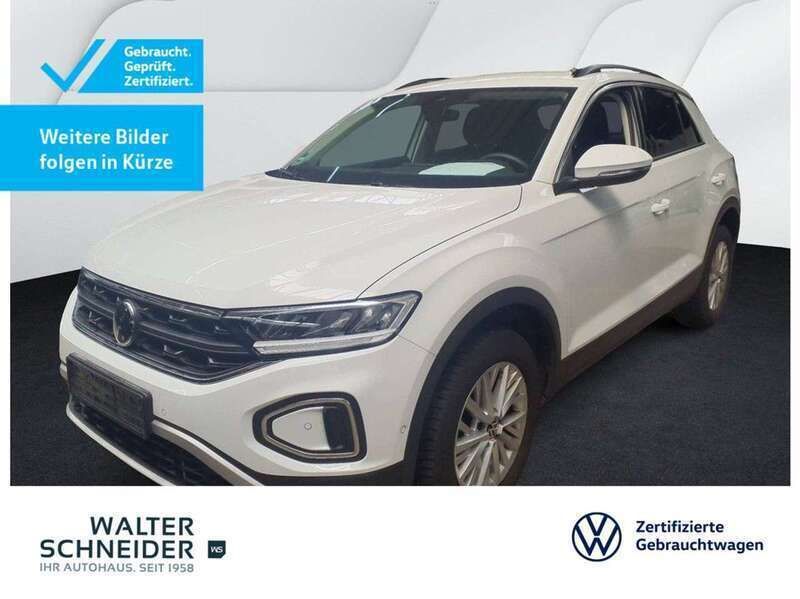 Pure white Gebraucht 2024 VW T-Roc Life SUV | 22.450 € (Guter Preis) - Bild 1/2