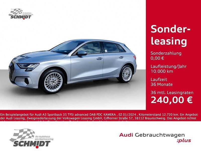 Silber Gebraucht 2024 Audi A3 Sportback Advanced Limousine | 25.975 € - Bild 1/4
