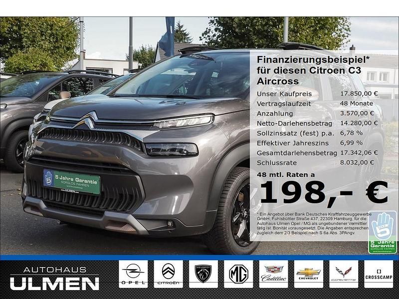 Grau Gebraucht 2023 Citroën C3 Aircross PureTech SUV | 17.850 € (Fairer Preis) - Bild 1/4