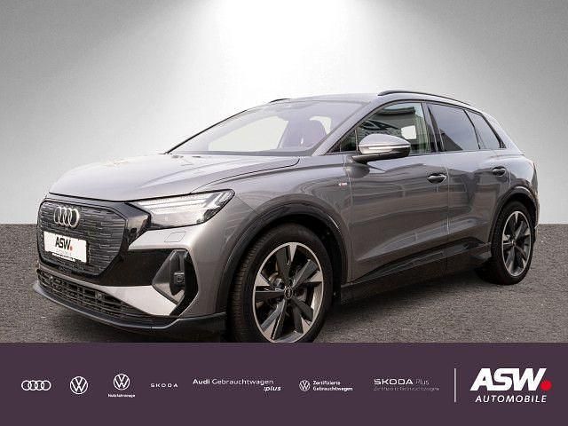 Taifungrau metallic Gebraucht 2022 Audi Q4 e-tron S-Line SUV | 32.630 € (Fairer Preis) - Bild 1/4