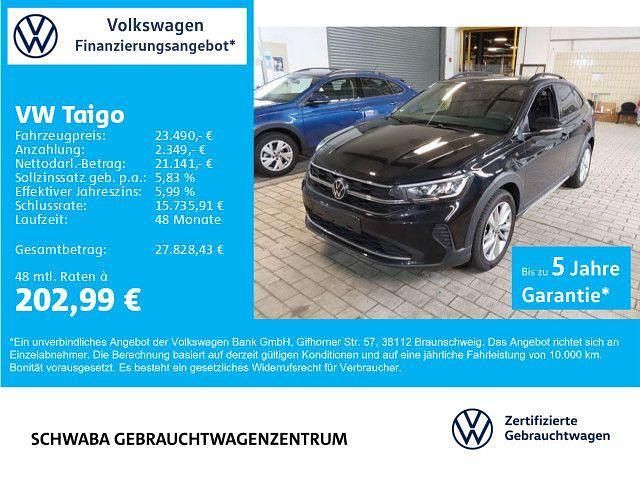 Schwarz Gebraucht 2024 VW Taigo Goal SUV | 23.490 € (Fairer Preis) - Bild 1/4
