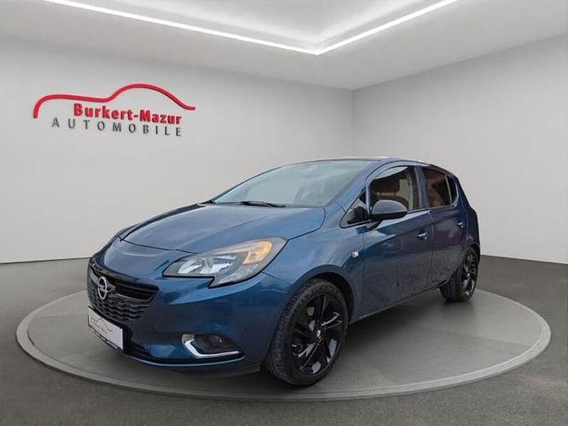 Blau Gebraucht 2015 Opel Corsa Color Edition Limousine | 8.185 € (Etwas zu teuer) - Bild 1/4