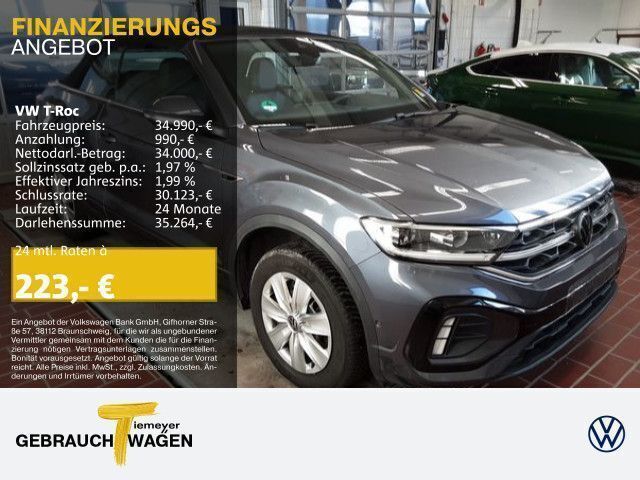 Grau Gebraucht 2024 VW T-Roc Cabriolet R-line Cabrio | 34.990 € (Fairer Preis) - Bild 1/1