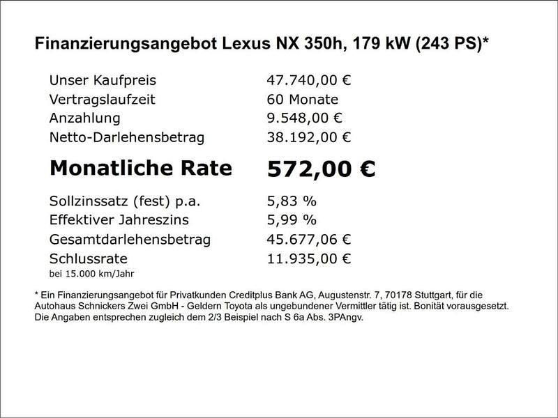 Gebraucht Lexus NX350h Executive Line 243 PS (178 kW) 2024 Grau SUV