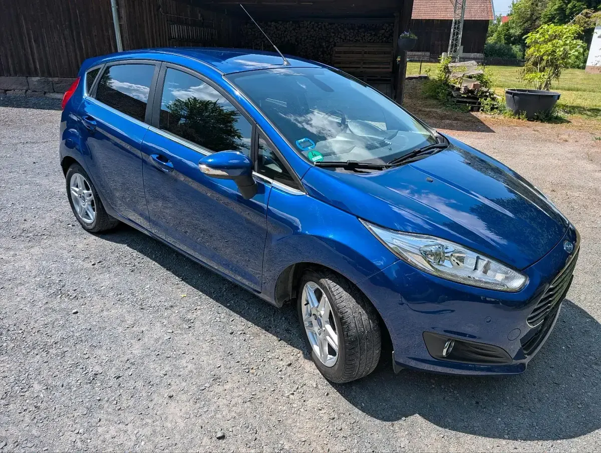 Gebraucht Ford Fiesta Titanium 101 PS (74 kW) 2014 Blau Kleinwagen