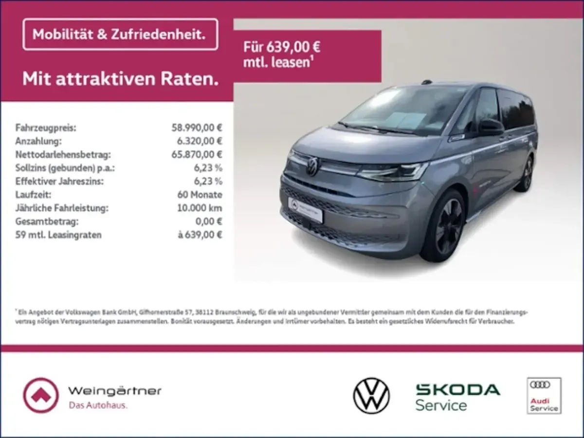Second-hand VW Multivan Style 150 CP (110 kW) 2025 Monovolum