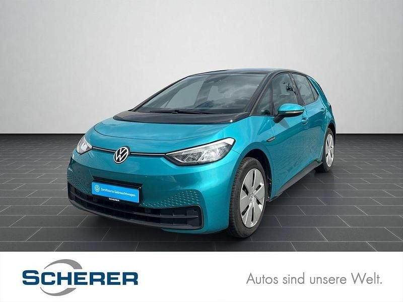 Makenatürkis metallic schwarz (metallic) Gebraucht 2021 VW ID.3 Pro Performance Kleinwagen | 19.280 € (Guter Preis) - Bild 1/4