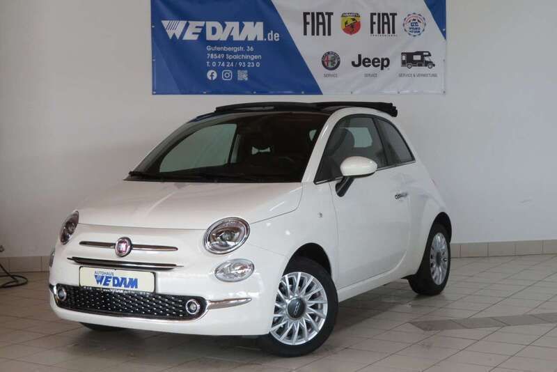 Gelato weiß Neu 2024 Fiat 500C Dolcevita Cabrio | 18.440 € (Fairer Preis) - Bild 1/4