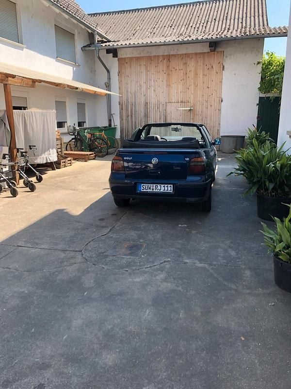 Blau Gebraucht 1999 VW Golf Cabriolet Cabrio | 450 € (Superpreis) - Bild 1/4