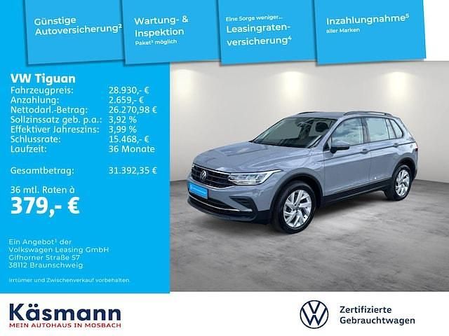 Gebraucht VW Tiguan Life 190 PS (139 kW) 2022 Mondsteingrau SUV