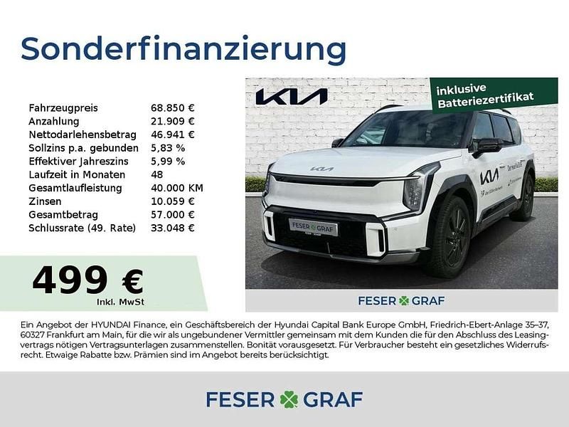 Weiß Gebraucht 2024 Kia EV9 Edition 7 SUV | 68.850 € (Fairer Preis) - Bild 1/4