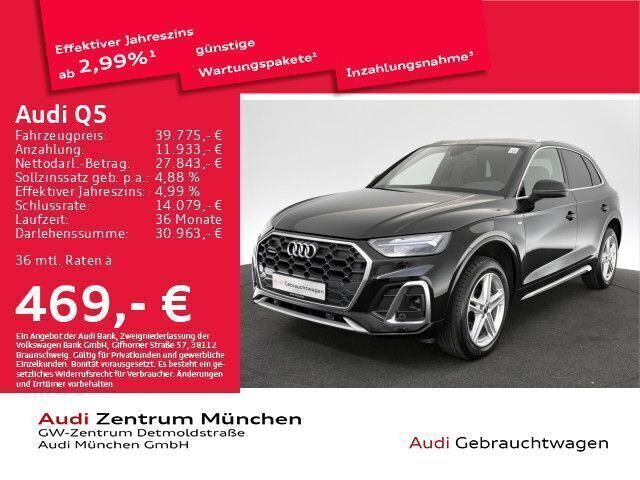 Mythosschwarz metallic Gebraucht 2022 Audi Q5 Ambiente SUV | 39.775 € (Fairer Preis) - Bild 1/2