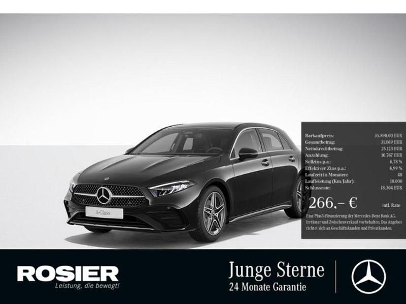 Schwarz / nachtschwarz Gebraucht 2024 Mercedes 200 AMG Coupé | 35.890 € (Superpreis) - Bild 1/2