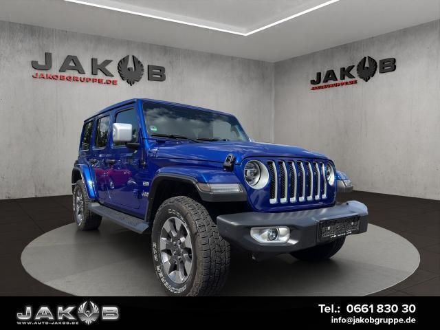 Ocean blue metallic c/c Gebraucht 2020 Jeep Wrangler Overland SUV | 44.990 € (Guter Preis) - Bild 1/4