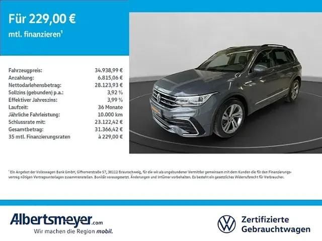 Grau Gebraucht 2022 VW Tiguan R-line SUV | 33.928 € (Guter Preis) - Bild 1/4