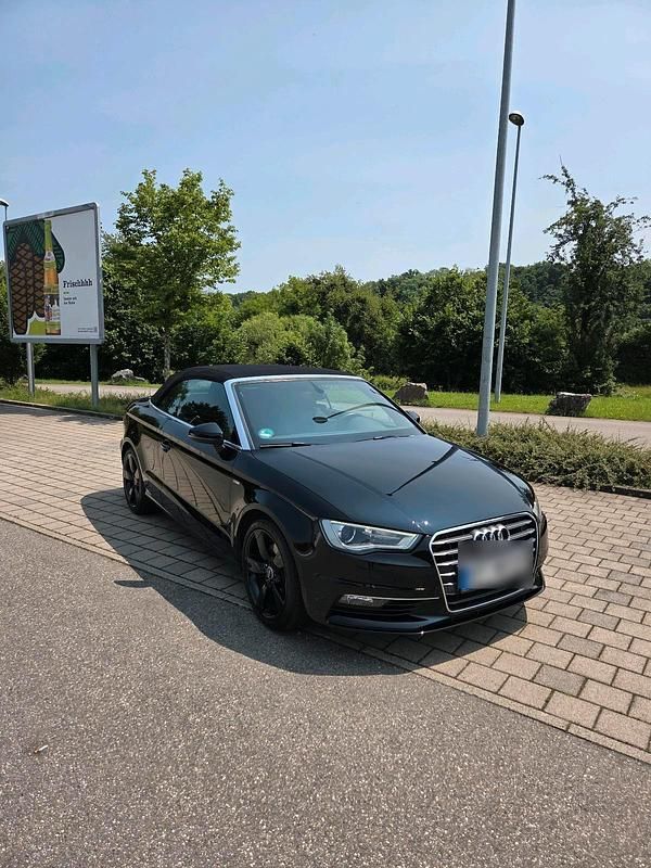 Schwarz Gebraucht 2015 Audi A3 Cabriolet S-Line Cabrio | 18.000 € (Fairer Preis) - Bild 1/4