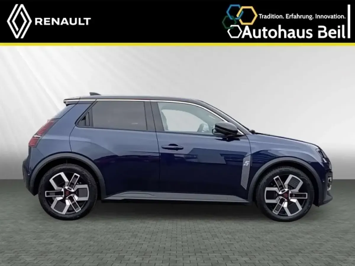 Gebraucht Renault R5 Komfort 110 kW (150 PS) 2024 Nachtblau metallic, black pea Kleinwagen