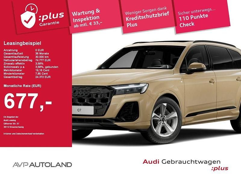 Sakhirgold metallic Gebraucht 2025 Audi Q7 S-Line SUV | 74.777 € (Superpreis) - Bild 1/4