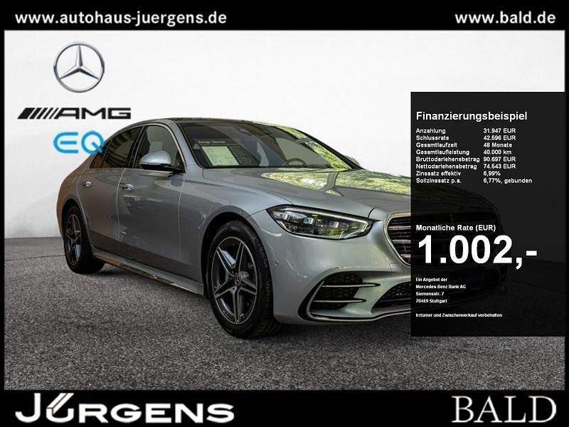 Silber hightech silver metallic Gebraucht 2023 Mercedes S580 AMG Limousine | 105.690 € (Superpreis) - Bild 1/4