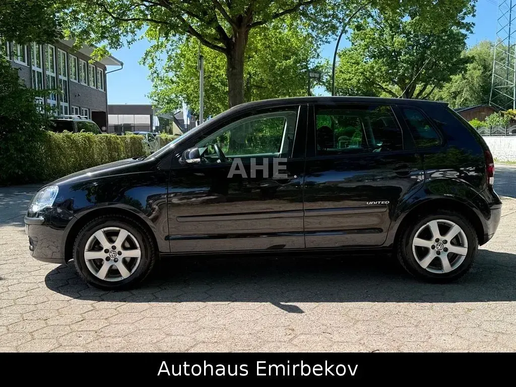 Gebraucht VW Polo United 80 PS (58 kW) 2008 Schwarz Kleinwagen