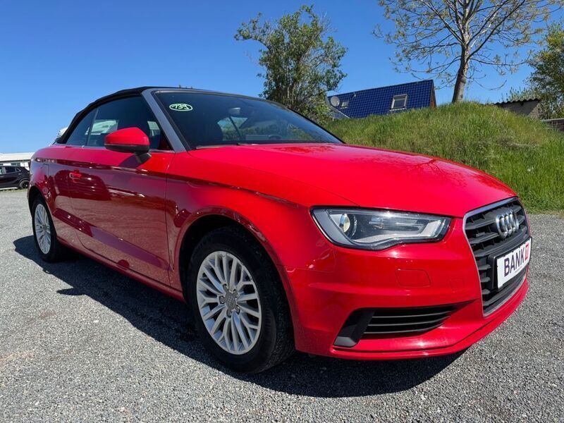 Rot Gebraucht 2014 Audi A3 Cabriolet Sport Cabrio | 14.690 € (Guter Preis) - Bild 1/4