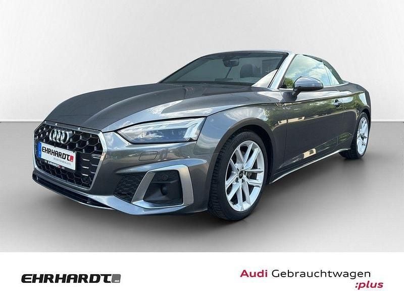 Grau Gebraucht 2022 Audi A5 Cabriolet S-Line Cabrio | 33.990 € (Superpreis) - Bild 1/3