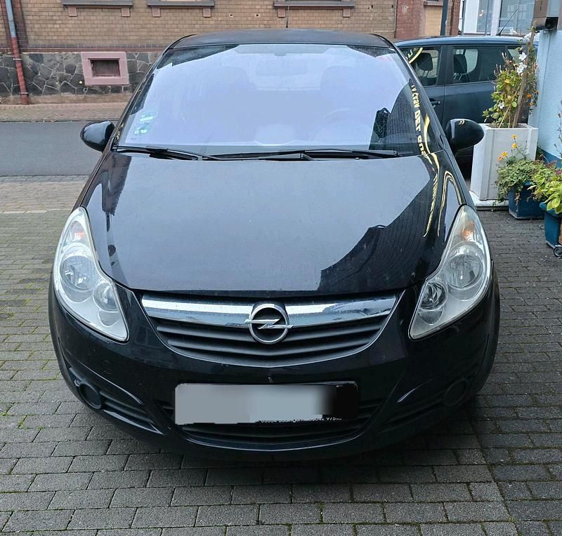 Schwarz Gebraucht 2007 Opel Corsa Edition Kleinwagen | 890 € (Superpreis) - Bild 1/4
