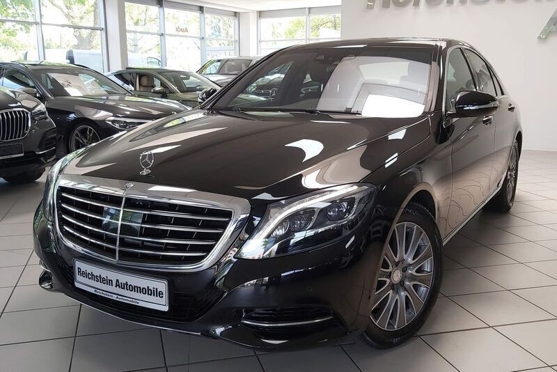 Obsidianschwarz (metallic) Gebraucht 2014 Mercedes S350 Limousine | 35.500 € (Fairer Preis) - Bild 1/4