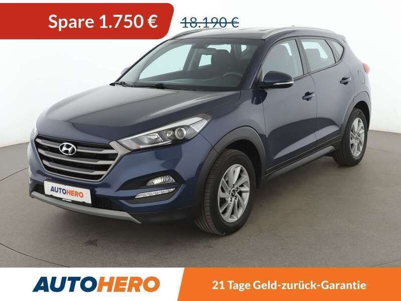 Stargazing blue Gebraucht 2018 Hyundai Tucson Trend SUV | 16.440 € (Guter Preis) - Bild 1/3