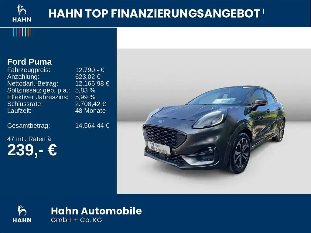 Gebraucht Ford Puma ST 125 PS (91 kW) 2020 Grau SUV