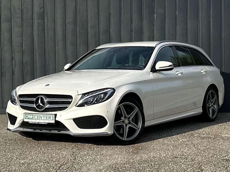 Weiß Gebraucht 2015 Mercedes C220 AMG line Kombi | 19.990 € (Etwas zu teuer) - Bild 1/4