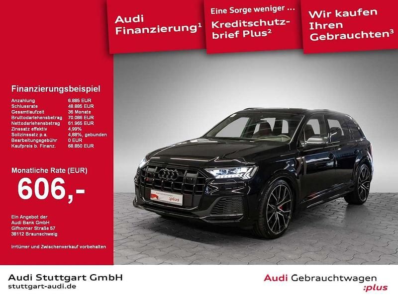 Mythosschwarz metallic Gebraucht 2022 Audi SQ7 Ambiente SUV | 68.850 € (Superpreis) - Bild 1/2
