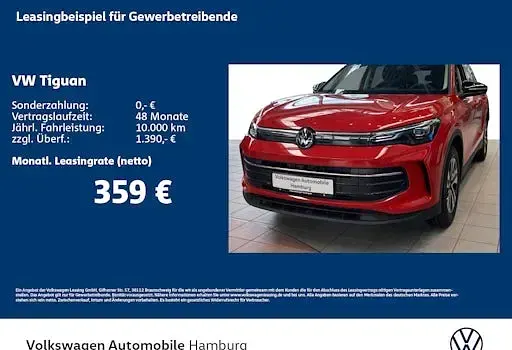 Neu VW Tiguan Life 150 PS (110 kW) 2026 Rot SUV