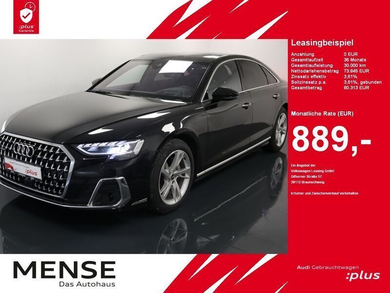 Mythosschwarz Gebraucht 2024 Audi A8 Ambiente Limousine | 73.845 € (Guter Preis) - Bild 1/4