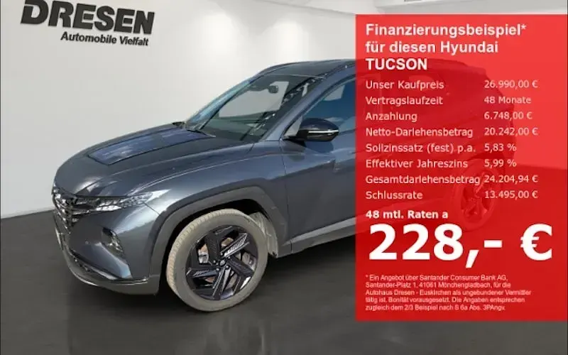 Gebraucht Hyundai Tucson Advantage 150 PS (110 kW) 2024 Schwarz SUV