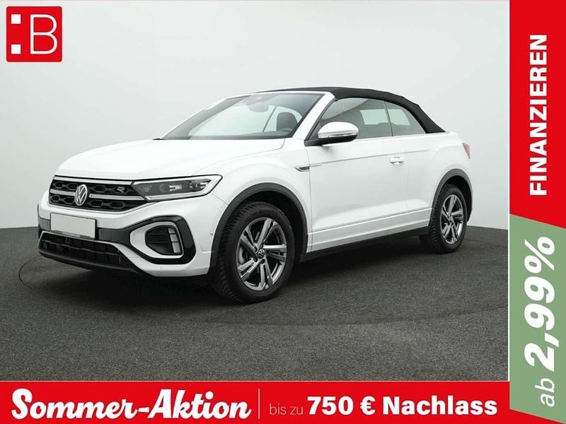 Weiss Gebraucht 2024 VW T-Roc Cabriolet R-line Cabrio | 31.850 € (Fairer Preis) - Bild 1/3