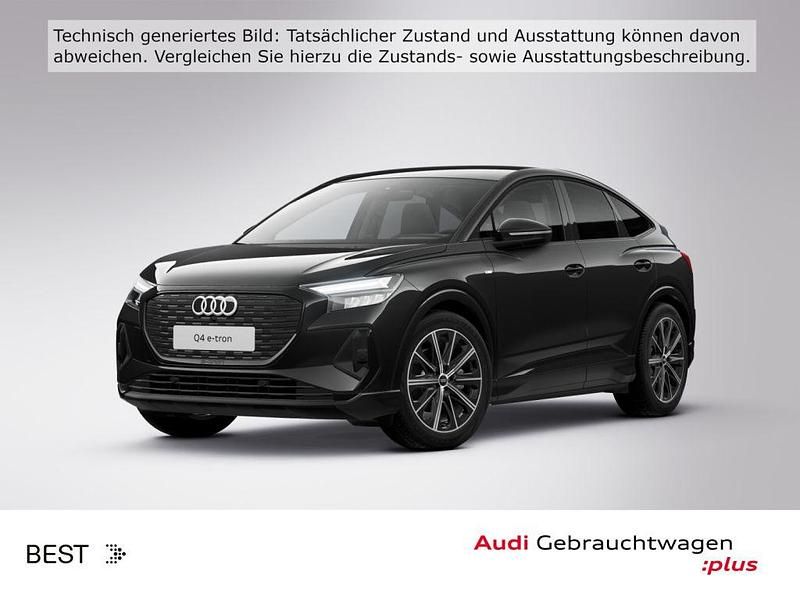 Mythosschwarz metallic (metallic) Gebraucht 2022 Audi e-tron S-Line SUV | 28.488 € (Fairer Preis) - Bild 1/4