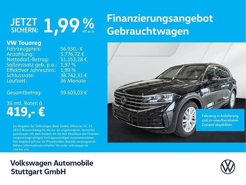 Schwarz Gebraucht 2024 VW Touareg Elegance SUV | 56.930 € (Fairer Preis) - Bild 1/4