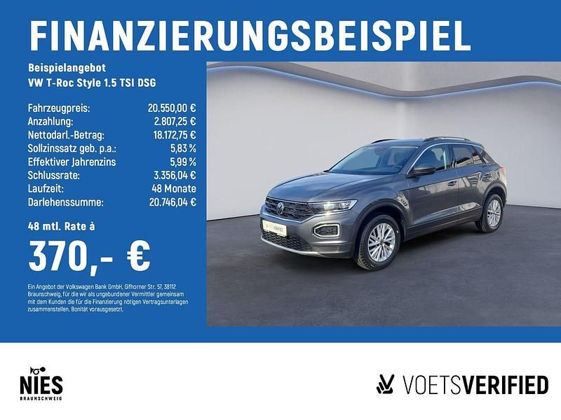 Gebraucht VW T-Roc Style 150 PS (110 kW) 2021 Grau SUV