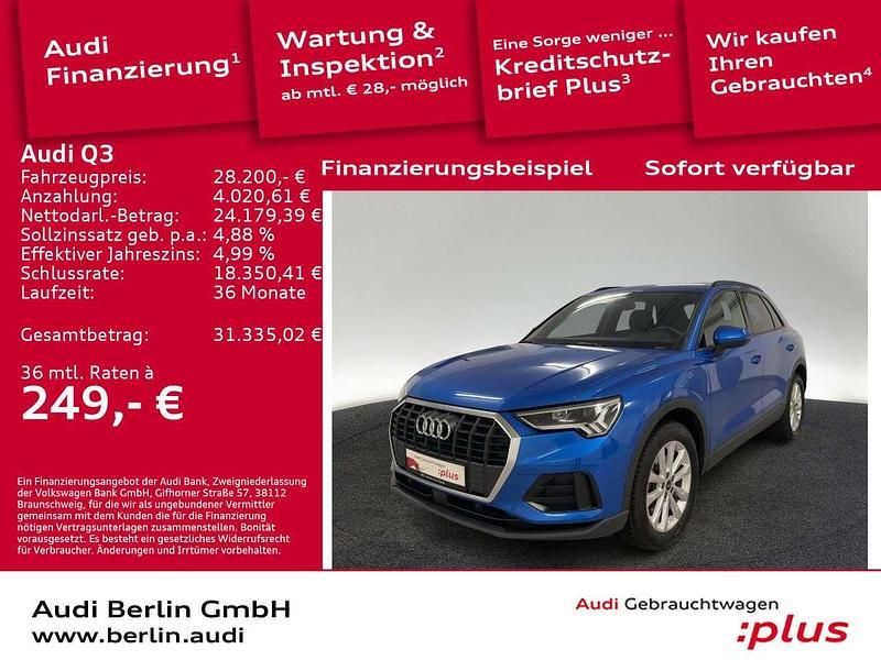 Arablau kristalleffekt ppg 40 Gebraucht 2022 Audi Q3 Sport SUV | 28.200 € (Fairer Preis) - Bild 1/3