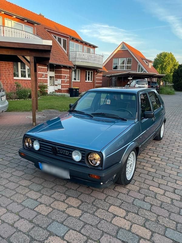 Blau Gebraucht 1988 VW Golf II GTD Kleinwagen | 5.000 € - Bild 1/4