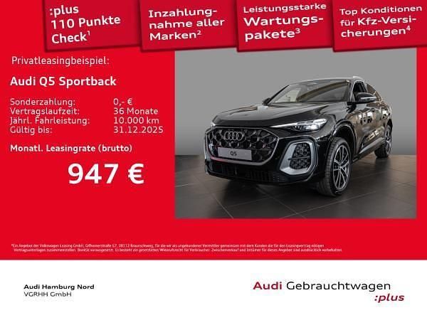 Schwarz (0e mythosschwarz metallic) Gebraucht 2025 Audi Q5 Sportback Ambiente SUV | 73.971 € - Bild 1/3