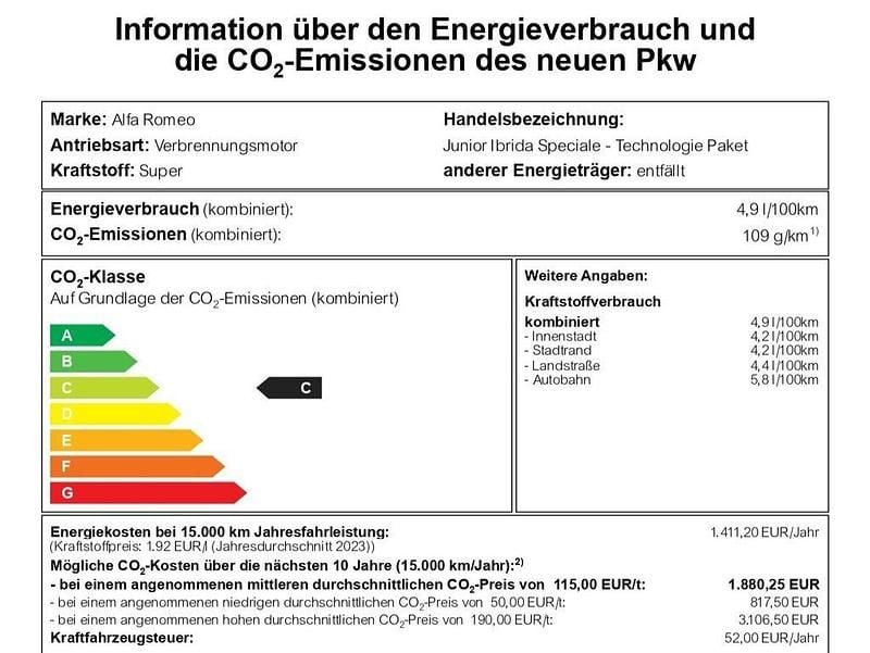 Gebraucht Alfa Romeo Junior Edizione Speciale 136 PS (100 kW) 2024 Schwarz SUV