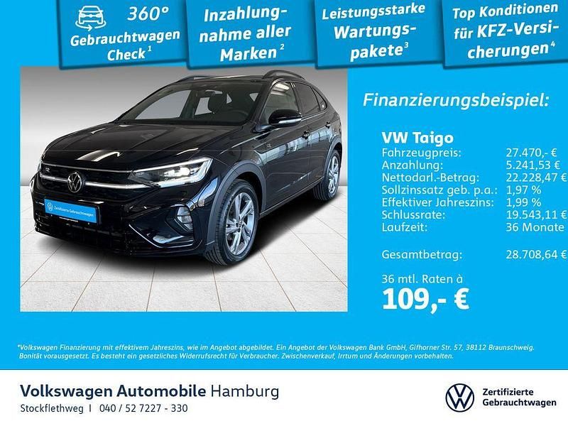 2t deep black perleffekt Gebraucht 2024 VW Taigo R-line SUV | 27.470 € (Etwas zu teuer) - Bild 1/3