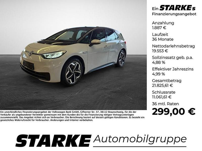 Weiß Gebraucht 2022 VW ID.3 Pure Kleinwagen | 21.440 € (Fairer Preis) - Bild 1/4