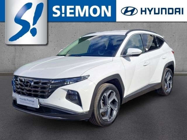 Weiss Gebraucht 2021 Hyundai Tucson Prime SUV | 29.930 € (Etwas zu teuer) - Bild 1/4