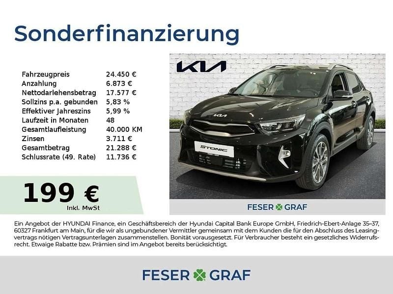 Auroraschwarz Neu 2025 Kia Stonic Spirit SUV | 24.450 € (Fairer Preis) - Bild 1/4