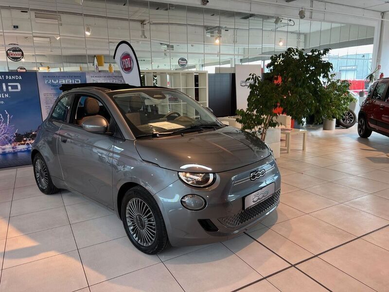 Mineral grau Gebraucht 2022 Fiat 500e Icon Cabrio | 19.590 € (Superpreis) - Bild 1/4